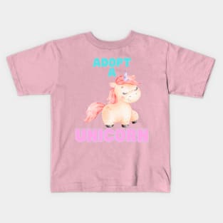 Adopt a Unicorn Kids T-Shirt